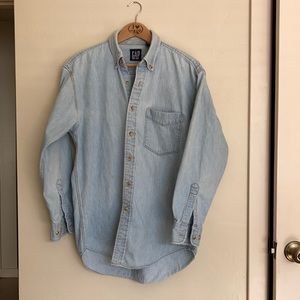 GAP oversized chambray shirt size medium